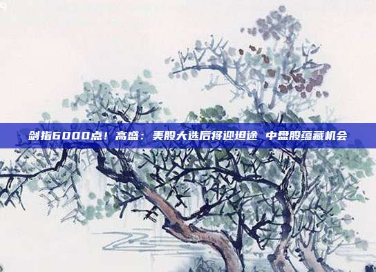 剑指6000点！高盛：美股大选后将迎坦途 中盘股蕴藏机会