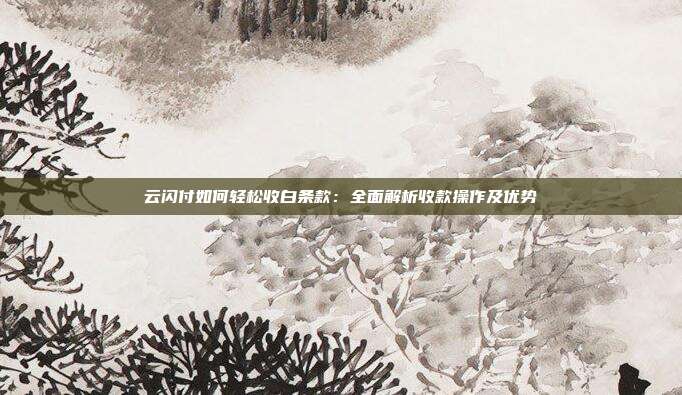 云闪付如何轻松收白条款：全面解析收款操作及优势