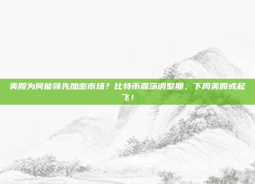 美股为何能领先加密市场？比特币震荡调整期，下周美股或起飞！