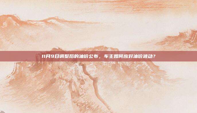 11月9日调整后的油价公布,车主如何应对油价波动? 第1张 11月9日调整后的油价公布,车主如何应对油价波动? 第1张
