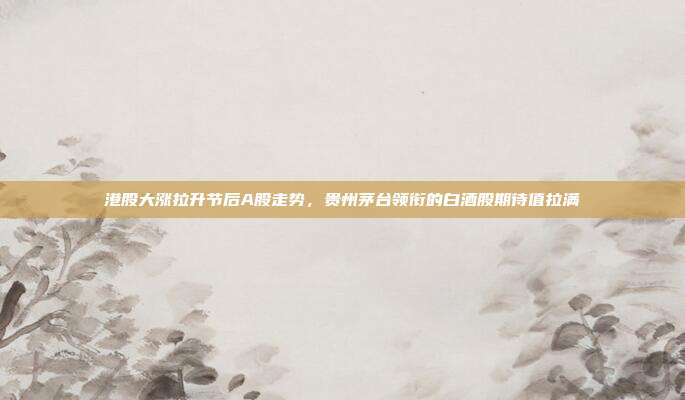 港股大涨拉升节后A股走势，贵州茅台领衔的白酒股期待值拉满