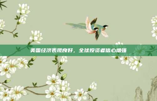 美国经济表现良好，全球投资者信心增强