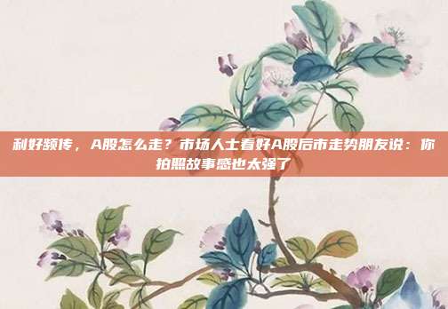 利好频传，A股怎么走？市场人士看好A股后市走势朋友说：你拍照故事感也太强了